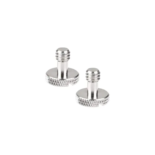 Vista 2 de CAMVATE Tornillo ranurado de 1/4"-20 para placa de liberación rápida de cámara (2 piezas)