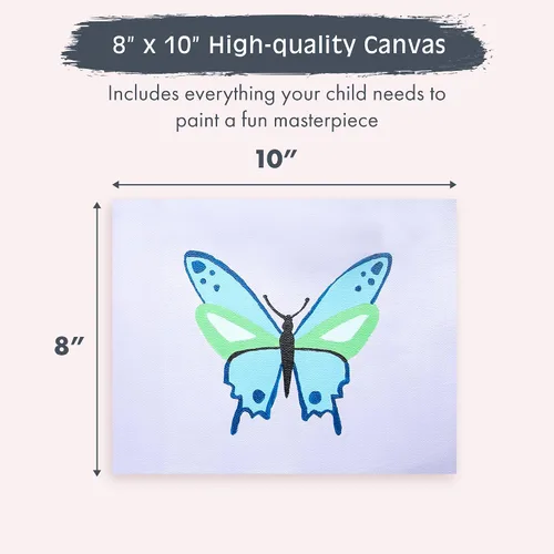 Vista 3 de Pink Picasso Kits de pintura por números para niños de 8 a 12 años Kit de manualidades para niños principiantes de bricolaje, pintura acrílica