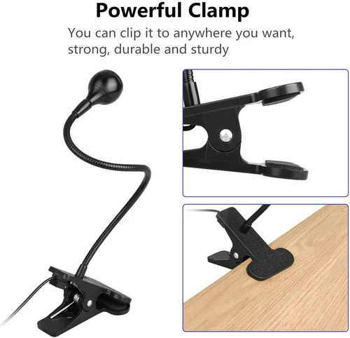 Vista 3 de Luz negra LED de 3 W, 395 NM, cuello de cisne flexible, luz negra UV para detección de satén, lámpara para póster de luz negra, fiesta de luz negra