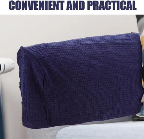 Vista 5 de BESPORTBLE Protectores de brazo para silla, funda elástica para reposabrazos de sofá, funda protectora elástica para el hogar, oficina, reclinable