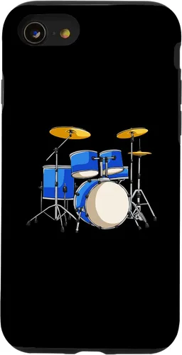 Vista 13 de Funda para iPhone 15 Drum Set Drums Rock Music Drummer