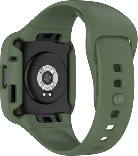 Vista 3 de Correas de reloj compatibles con Redmi Watch 3, funda protectora de silicona suave con correas de repuesto ajustable para reloj deportivo Redmi