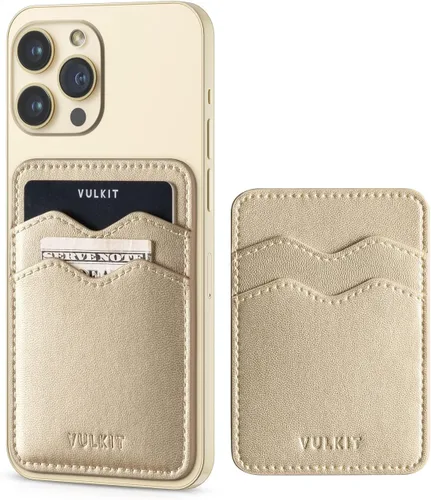 Vista 12 de VULKIT Soporte adhesivo para tarjetas Compatible con iPhone, cartera de cuero para teléfono celular, estuche para tarjetas de crédito, adhesivo