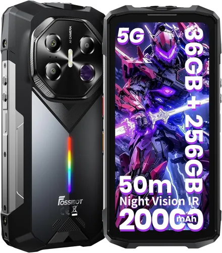 Vista 10 de FOSSIBOT Smartphone con medición de distancia, teléfono resistente, 5G 6.78" FHD+ Smartphone, cámara de 32MP + cámara de 50MP