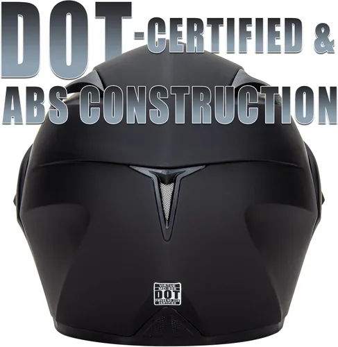 Vista 6 de Casco de motocicleta de cara completa aprobado por DOT con doble visera abatible, casco de motocicleta de cara completa con doble visera abatible