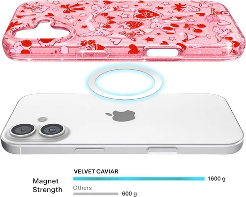 Vista 1386 de VELVET CAVIAR Funda para iPhone 15, compatible con MagSafe, probada contra caídas de 10 pies, fundas protectoras de diseño, leopardo color rosa