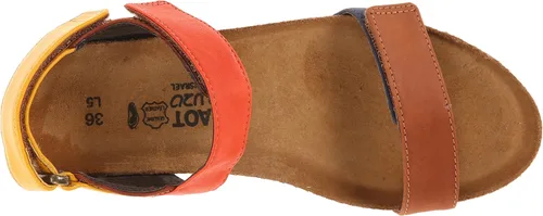 Vista 5 de Naot Sandalia Miracle Wedge para mujer Gris Lagarto Multi piel