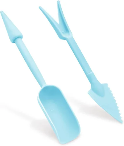 Vista 7 de Juego de herramientas de trasplante, 2 piezas pequeñas de plástico para siembra, extractor de plántulas, mini herramientas de jardín para plantar