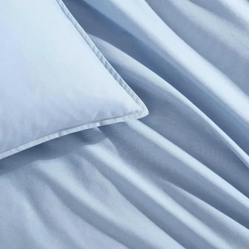 Vista 5 de Calvin Klein - Juego de edredón tamaño individual/individual XL, ropa de cama moderna de percal lavado de algodón con fundas a juego, certificado