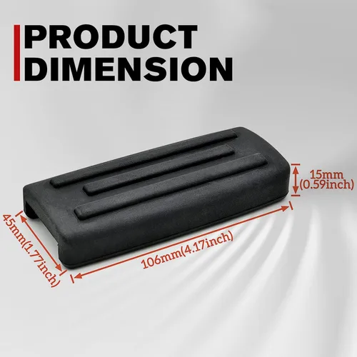 Vista 8 de AUPOWER Pedal de freno más grande para Can Am Ryker 600 900 todos los modelos, reposapiés de freno extendido, accesorios para estribos, color negro