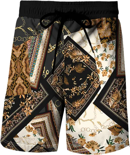 Vista 4 de RPOVIG Conjunto de playa a juego con camisas y pantalones cortos para hombre, ropa floral hawaiana para festival, conjuntos de 2 piezas con sombrero