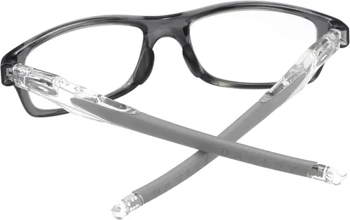 Vista 4 de Brazos de repuesto para Oakley Crosslink Glass Satin Clear Frame - B, Gris Con Anillo Icono