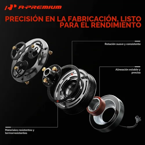 Vista 5 de A-Premium - Kit de embrague para compresor de aire acondicionado