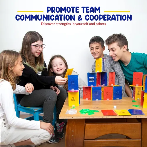 Vista 4 de Juegos socioemocionales para adolescentes y niños mayores de 6 años Juego de terapia de torre de autoestima StrongSuit para consejeros, terapeutas