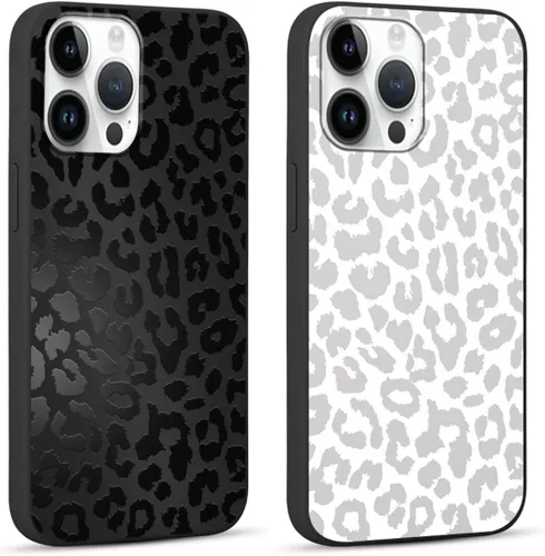 Vista 31 de Paquete de 2 fundas de teléfono con bonito estampado de guepardo para iPhone 7/8/SE 2020 / SE 2022 de 4.7 pulgadas, diseño de leopardo de lujo