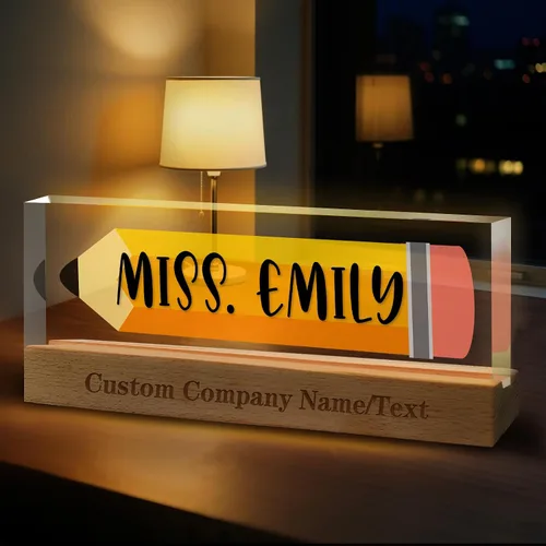 Vista 39 de Regalos personalizados para el día del jefe para hombres y mujeres, placa de nombre personalizada para escritorio, regalos personalizados