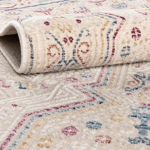 Vista 6 de Unique Loom Deepa Collection - Alfombra de área - Congruence (rectangular 2' 0" x 3' 0", marfil/borgoña)