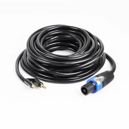 Vista 10 de HBU Livehouse Pro PA DJ Audio Speakon - Paquete de 2 cables de 30 pies compatibles con doble punta de altavoz a amplificador de alimentación