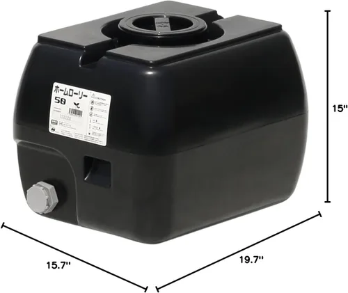 Vista 5 de Suiko Home Rolley Tank 1.6 gal (50 L) (negro)