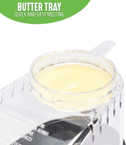 Vista 5 de GreenLife Máquina eléctrica para hacer palomitas de maíz, máquina de aire caliente, bandeja de medición de maíz y fusión de mantequilla, interruptor