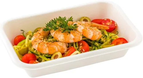 Vista 13 de Restaurantware Solo tapas: tapas de cúpula de plástico Pulp Tek, 100 tapas desechables para contenedores, los contenedores se venden por separado