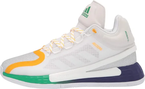 Vista 8 de Adidas D Rose 11 - Tenis de baloncesto para hombre, color blancomorado universitariodorado, Blanco