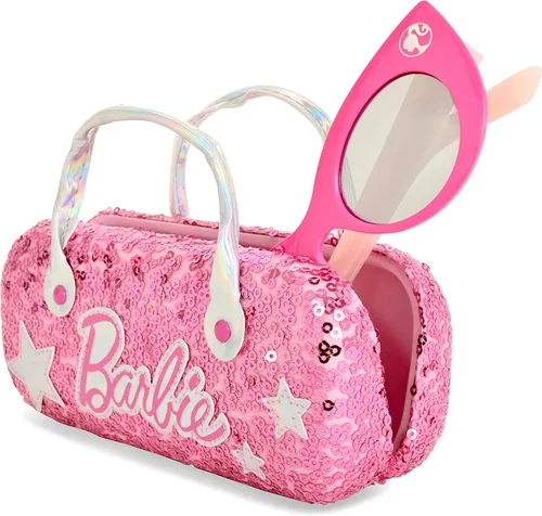Vista 3 de Barbie Juego de gafas de sol de ojo de gato y estuche rígido con mango para niña