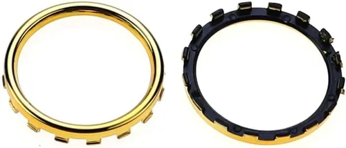 Vista 3 de 2 piezas de repuesto de anillos de acento de pulgar para Xbox ONE Elite Controller de repuesto (dorado)