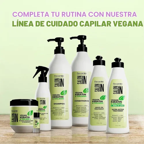 Vista 7 de Salon In - Tratamiento sin enjuague con queratina vegana y colágeno, 17.6 oz