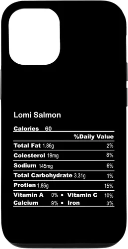 Vista 4 de Funda divertida para iPhone XR Lomi Salmon Acción de Gracias Nutricional