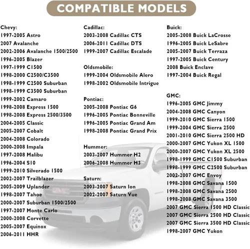 Vista 7 de Sensor de presión del tanque de combustible, sensor de presión de combustible compatible con Chevy, GMC, Cadillac, Buick, Pontiac Avalanche
