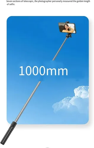 Vista 7 de Trípode para selfie, 3 en 1, extensible y portátil, para iPhone, con control remoto inalámbrico, compatible con iPhone 16, 15, 14, 13, 12, 11 Pro