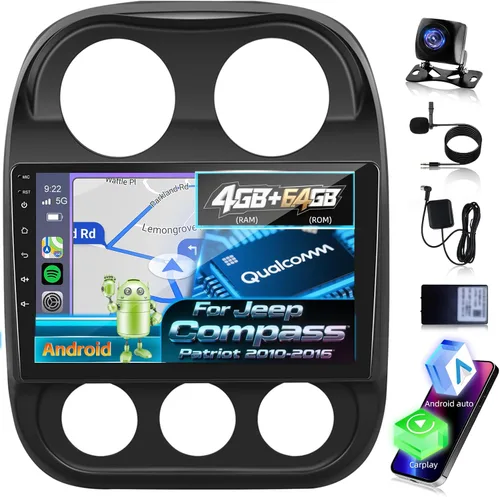 Vista 11 de NHOPEEW 2+32G 10.1'' Android Car Stereo para Jeep Patriot Compass 2010-2016