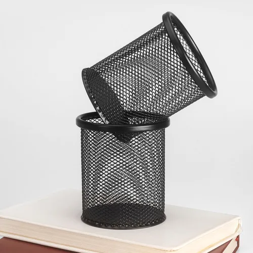 Vista 5 de Tamaki Soporte para Bolígrafos de Computadora con Taza para Lápices, Organizador de Bolígrafos de Malla de Alambre para Oficina (Negro)