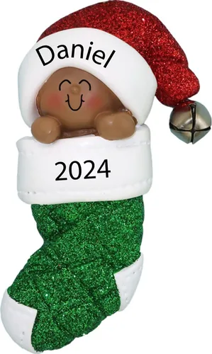 Vista 8 de Adorno personalizado para la primera Navidad del bebé 2025, recuerdo de Navidad para niña o niño, adorno personalizado para recién nacido, mi