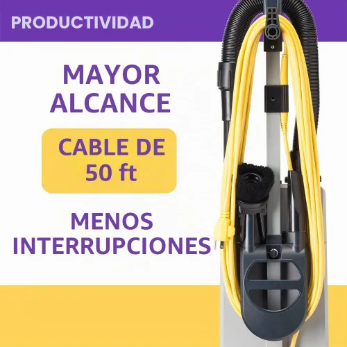 Vista 7 de Aspiradora Comercial ProForce 1200XP de Servicio Pesado de 12 Pulgadas con Doble Motor con Bolsa, Filtración ProLevel y Medios HEPA - Para