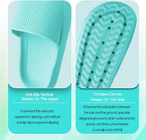 Vista 4 de Sandalias de nube para niños, niñas, niños, pantuflas de ducha y baño, cómodas pantuflas antideslizantes de suela gruesa para verano, zapatos