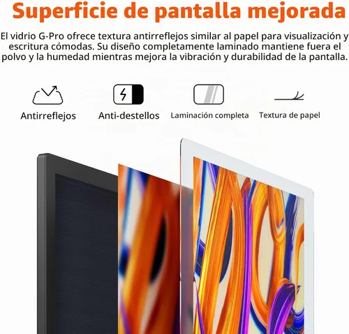 Vista 6 de GAOMON Tableta de dibujo Pro 19 con pantalla, 18.4" 4K UHD, presión de lápiz 16384