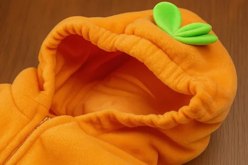 Vista 4 de stylesilove Disfraz de calabaza de forro polar para niños pequeños de Halloween