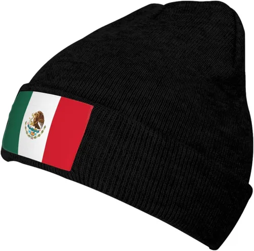Vista 27 de Gorro de punto nacional para invierno y otoño, gorros para hombres y mujeres, gorro cálido con puños, gorro de esquí suave unisex