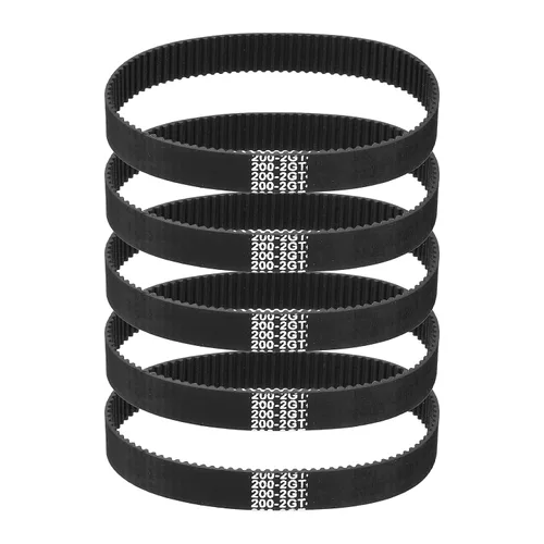 Vista 7 de MECCANIXITY 3.780 in GT-2 correa dentada, 5pcs 0.354 in ancho 0.079 in paso impresión 3D GT-2 correa dentada caucho de bucle cerrado, negro