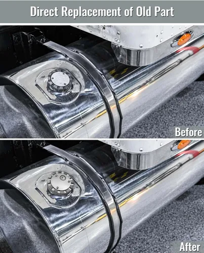 Vista 5 de Tapón de combustible diésel con bloqueo de 3 1/2 pulgadas, rosca de curso de 5.5 TPI para tanque de combustible Kenworth Freightliner Peterbilt