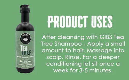 Vista 3 de GIBS Grooming Acondicionador de árbol de té, 12 fl. oz.