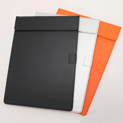 Vista 2 de Portapapeles A4, 13" X 9" Carpeta de Archivos de Oficina con Clip Organizador de Documentos Almohadilla de Escritura Soporte para Tarjetas