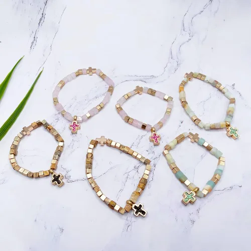 Vista 4 de Pulseras para mamá y yo, juego de pulseras a juego para madre e hija, regalo para mujeres, amistad, familia, joyería con bonito dije de sonrisa