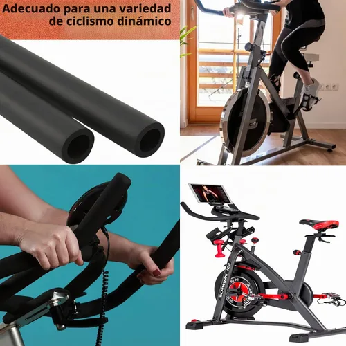 Vista 5 de Taeku Empuñaduras de tubo de espuma, 1 par de cómodas y duraderas cubiertas de mango de espuma de NPVC para fitness, hogar, césped, bicicleta 49 EU