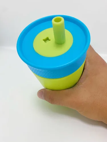Vista 5 de Pajitas de repuesto de metal compatibles con vaso de acero inoxidable Owala Kids con aislamiento térmico de acero inoxidable de 12 oz/15 onzas