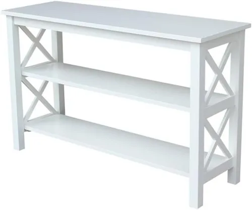 Vista 12 de IC International Concepts Hampton - Mesa consola de madera maciza, sin terminar Unfinished