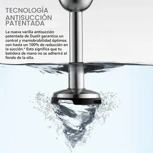 Vista 4 de Dualit Juego de licuadora de inmersión Licuadora de inmersión con tazón para picar, batidor y jarra de medición de 35.1 onzas líquidas 700 W