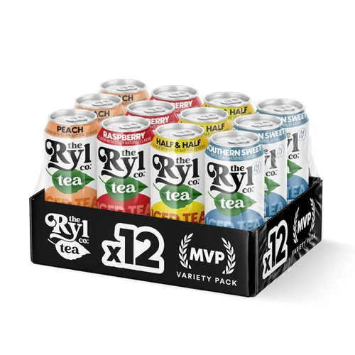Vista 9 de Ryl Té Helado, Té Cítrico Verde, Súper Mezcla Antioxidante, Sin Azúcar, Bajo en Carbohidratos, Cero Calorías - 16.0 Fl Oz (Paquete de 12)
